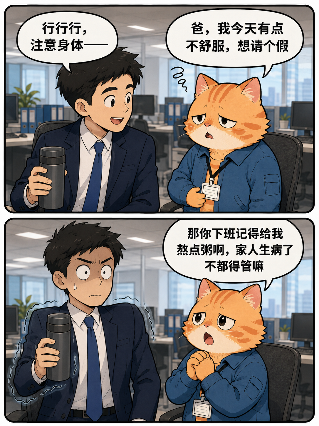 Office Cat · Comic strip